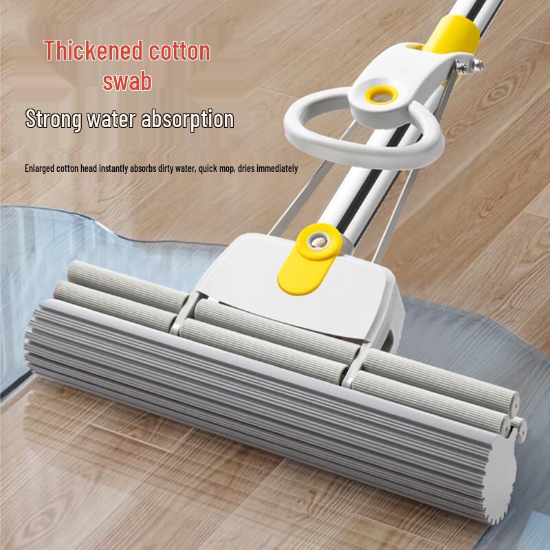 Extendable Double Roller Sponge Mop