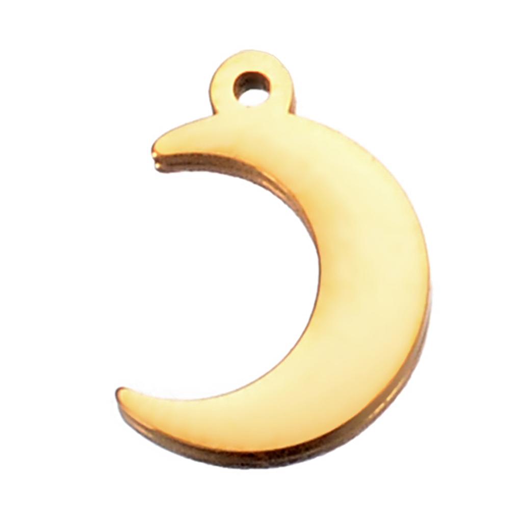 6pcs/lot Stainless Steel Polished Clover Crown Moon&Star Dolphin Charm for DIY Women Necklace Bracelet Jewelry Making
