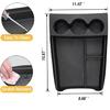 Lower Center Console Organizer With Expanded Cupholders For Rivian R1T/R1S   2024 2025 Floor Console Organizer, Console Storage Box Interior Rivian