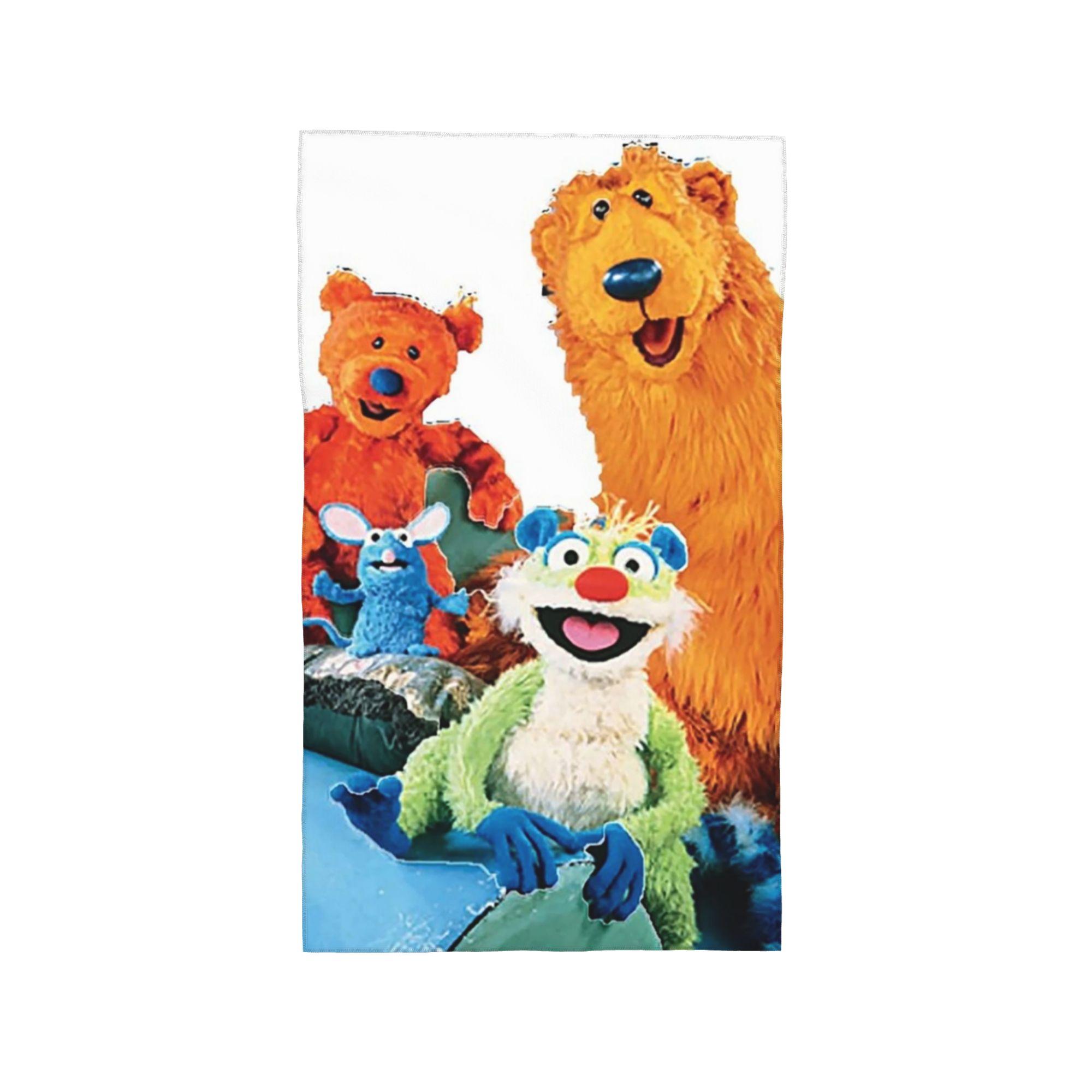 

bear in the big blue house Soft Face Towel Quick Dry Pool Bath Cotton Towels Absorbent W30*H60(CM)