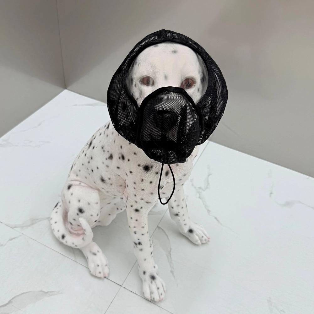 Breathable Dog Protective Mask Mesh Net Mosquito Bite Prevention Mask Outdoor Trip Prevention