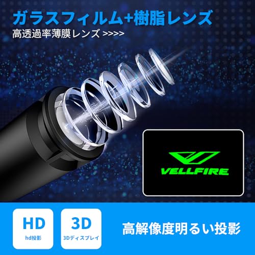 Vellfire Courtesy Light, Car Courtesy Lamp, Fade-Resistant LED Logo Projection Courtesy Light, Door Light, Set of 2 with Tools, Compatible with N