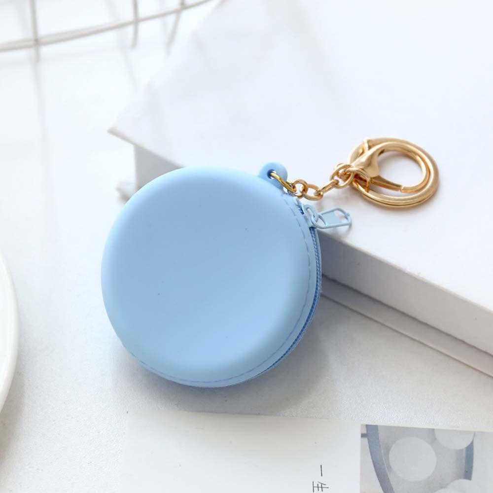 Kid Gift Cartoon Round Silicone Headset Bag Wallet Change Pouch Bag Coin Purse