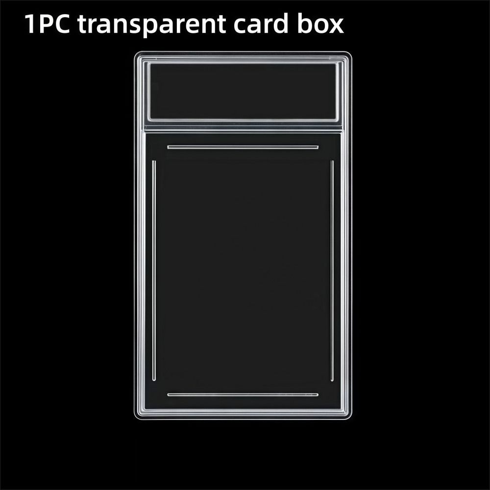 Transparent Graded Card Case UV Protection Removable 35PT Collectible Card Box Durable Sturdy Trading Card Protection Box