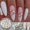 Nail Art Jewelry, Temperament French Atmosphere, Size Pearl Steel Ball Mixed Nail Jewelry