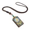 Kuaishou Ethnic Style High Mountain Thangka Pendant Wooden Bead Necklace Sweater Accessory