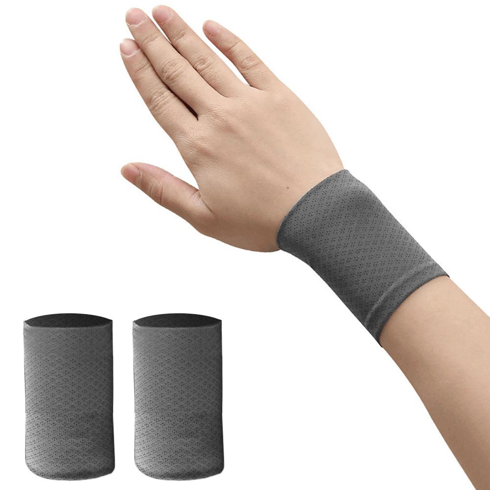 1 Pair Wristband Wrapping Compression Sports Elastic Adjustable Wrist Guard Support Basketball Weight Training Wrist Wraps