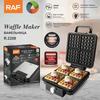 4 Slice No Stick Waffle Maker Double Side Heating Temperature Control Pancake Egg Cake Baking Machine