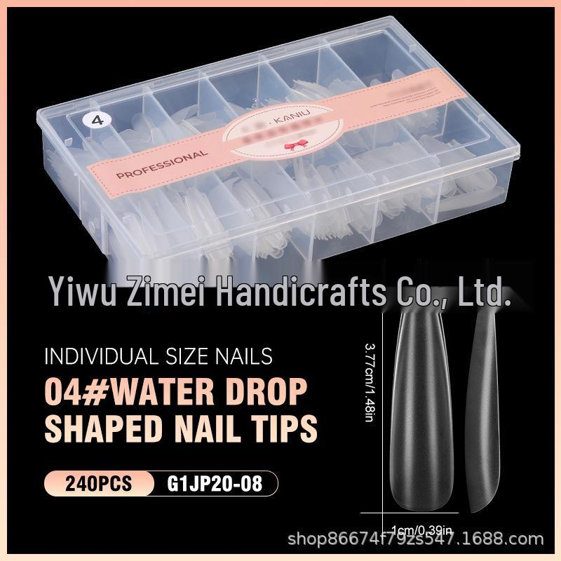 

Ультратонкие бесшовные накладные конические ногти