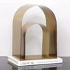 Golden Arches Geometric Hollow Semicircle Metal Handicraft Handicraft Sculpture Metal Figurine Room Decoration Accessories