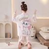 100% Cotton Girls Long Sleeve Pajama Set Princess Style Sleepwear Kids Ages 8 Comfortable Home Outfit