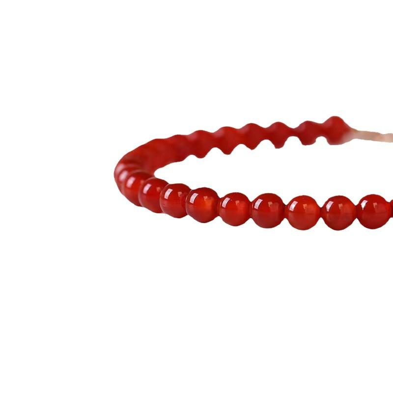 Natural Agate Bracelet Women's 4mm Ultra-fine 3mm Braceletfashion Women Daily Jewelry Gift