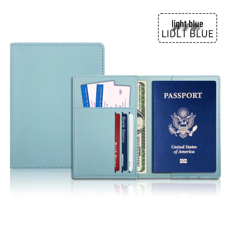 Customizable PU Leather Passport Holder Set with Multi-card Slots and Durable Protection
