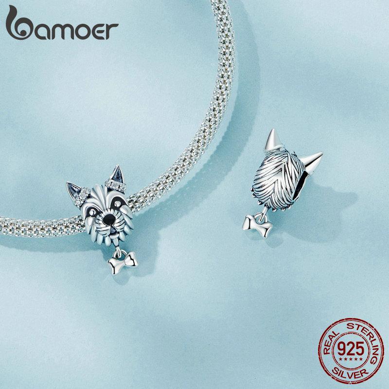 WOSTU 925 Sterling Silver Enamel Animals Bamboo Panda Pendant Lovely Pet Beads Fit Original Bracelet Bangle DIY Jewelry Gift
