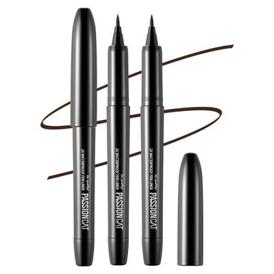 Fashion Cat 2X Waterproof Pen Eyeliner 1g, NO.2 Brown, 2 Pcs.