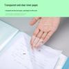 A4 Transparent Multi-Layer Document Holder Ring Binder for Students