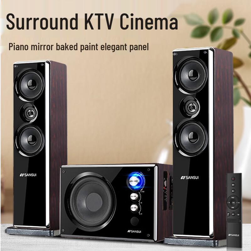 SANSUI Active Bluetooth Home Theater & Karaoke Speaker System