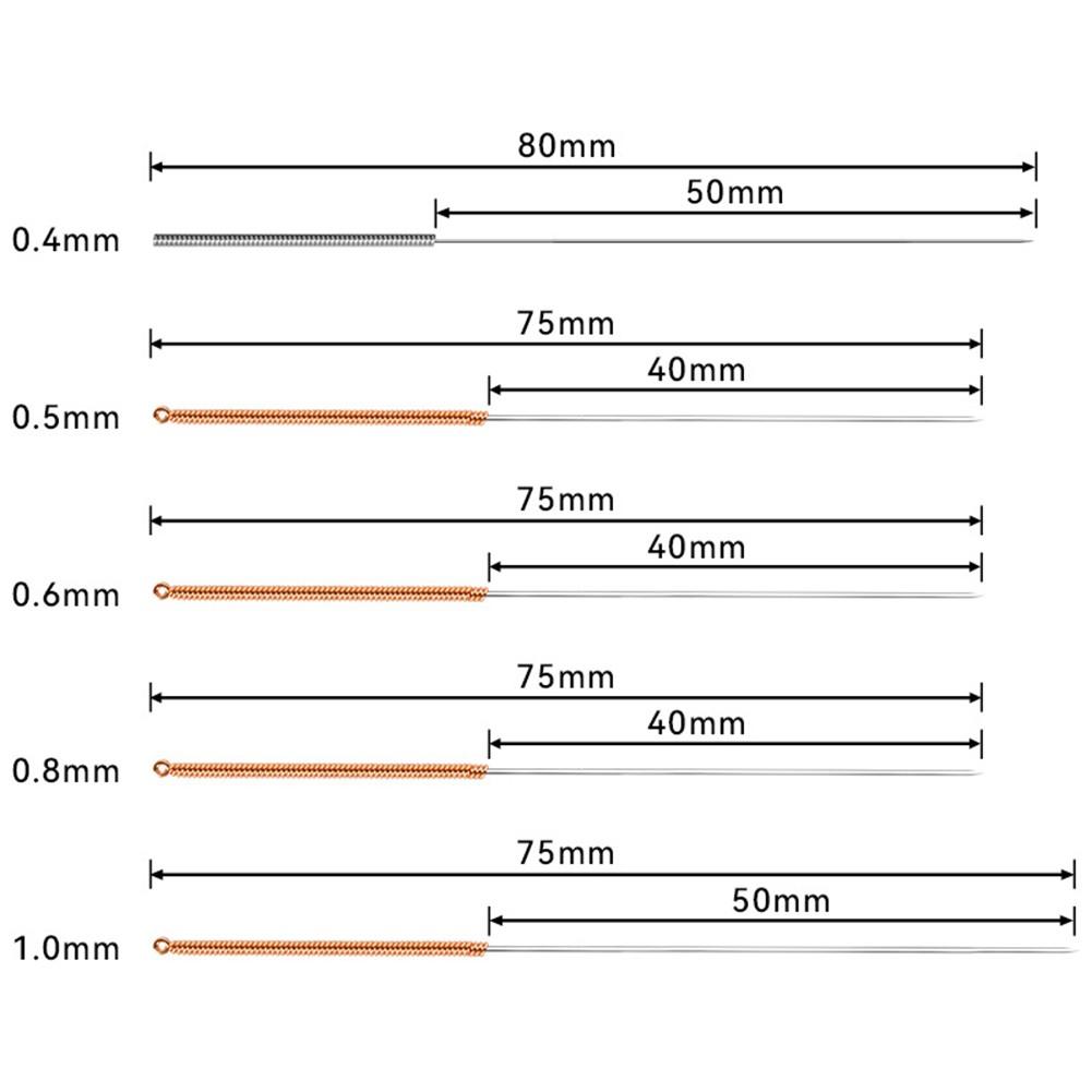 Effective Storage Box Stainless Steel Cleaning Needle Good Toughness