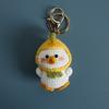 Cartoon Animal Doll Series Crochet Keychain Knitted Rabbit Keychain Cute Bear Keyring For Bag Pendant Custom Accessory