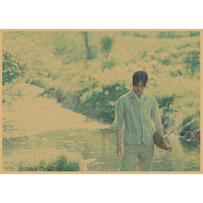 

Japanese Film Poster: Little Forest Seasons - Ai Hashimoto Retro Kraft Wall Decor Yellow Kraft Paper (No Glue) 30X42 cm