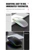 Rechargeable Dual-Mode Wireless Bluetooth Mouse with Custom Logo - Silent & Luminous for Business and Gaming