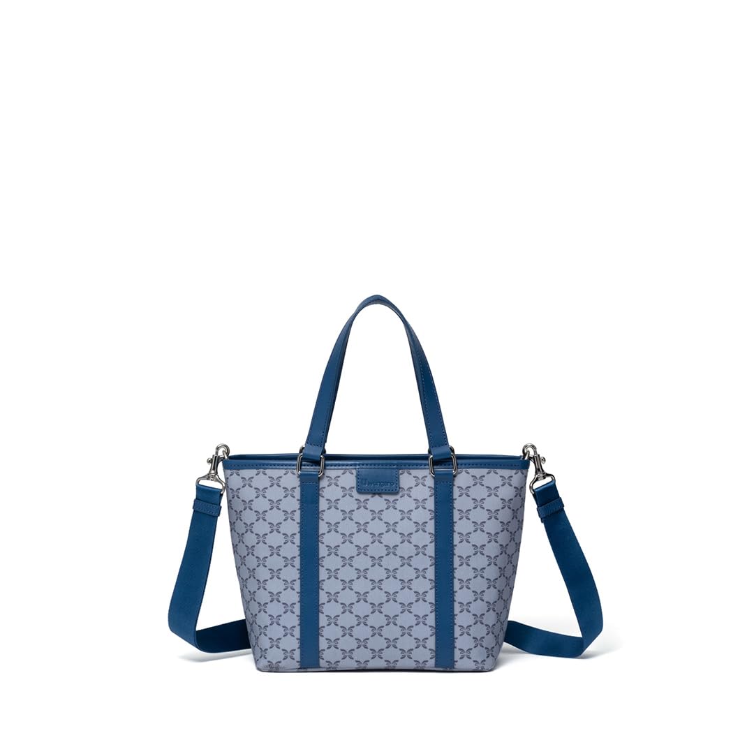 

U by Ungaro 2-Way Tote Bag [Alexia] Butterfly Print, Hand, Long Shoulder, Crossbody, Made in Japan with Cowhide Leather Included (UULH5JH2)