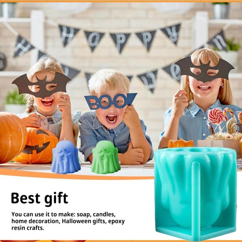 Halloween Spooky Silicone Molds Chocolate Molds Cake Fondant Molds for Making Candle Soap Chocolate Epoxy Resin Project