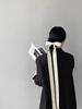 Jiang Zuo Minimalist Korean Style Embroidered Striped Blazer