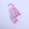 1 5-hole Door Hanging Folding Clothes Hanger Door Back Hook Multi-function Clothes Drying Rack Wardrobe Storage Artifact