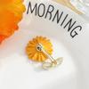 Luxury Crystal Sunflower Brooch Pins For Women Lady Fashion Jewelry Friendship Wedding Party Office Coat Accessories Badge