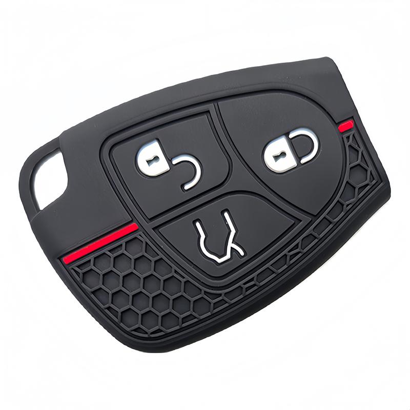 Silicone Cover For Mercedes Benz B C E Ml S Clk Cl 3 Buttons Rubber Skin Remote Key Fob Case Car Key Protection