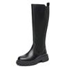Autumn and winter new elastic thick leg high boots are sent on behalf of large tube circumference knight boots large size women's boots