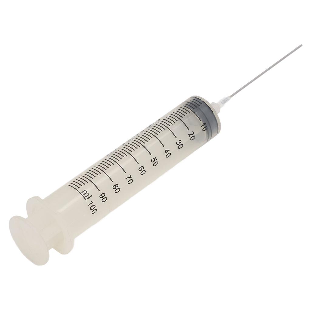 Ink Refill Syringe Set 100ml Large Capacity Ink Cartridge Filling Syringe and 10cm Stainless Steel Needle for Printers