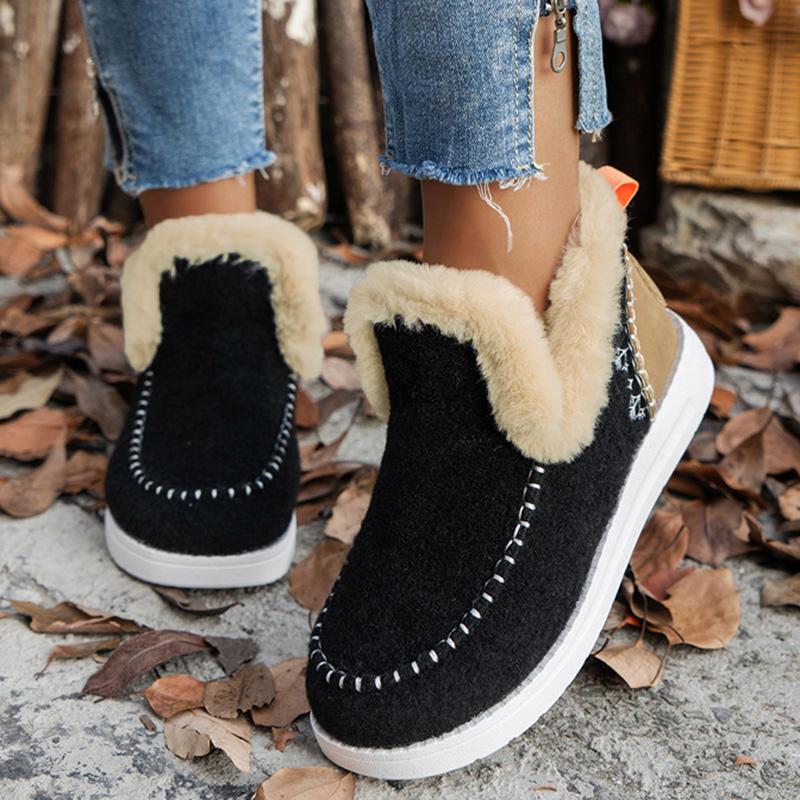Women's Boots Snow Casual Women Shoes Platform Woman Shoes Lightweight Ankle Boots Plush Women's Winter Footwear Botas Mujer