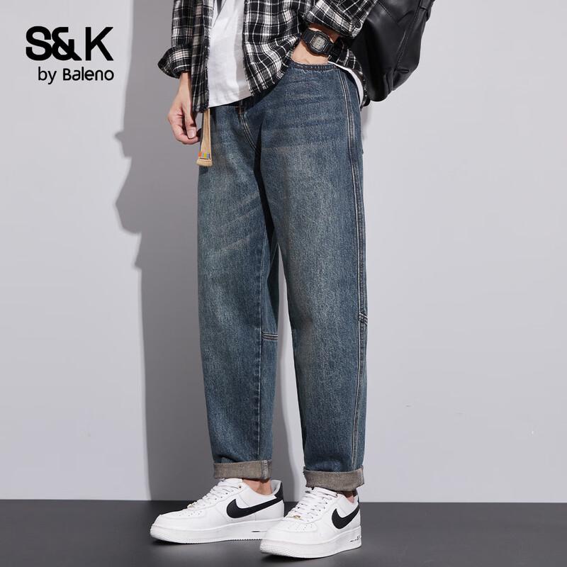 Baleno Men s S&K Series Straight Fit Jeans 32