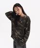 SLOW RECORD HOUSE Fingerhole Crop Long Sleeve_Camo (Khaki)
