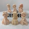 DIY Girl Doll Silicone mold 3D Princess Statue Resin Crafts Plaster mold Cute doll candle soap chocolate ice cube baking tools
