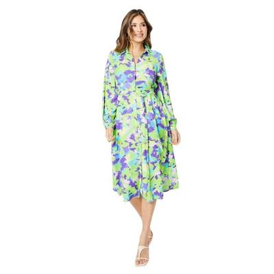 Principles Womens/Ladies Abstract Floral Belt Shirt Dress