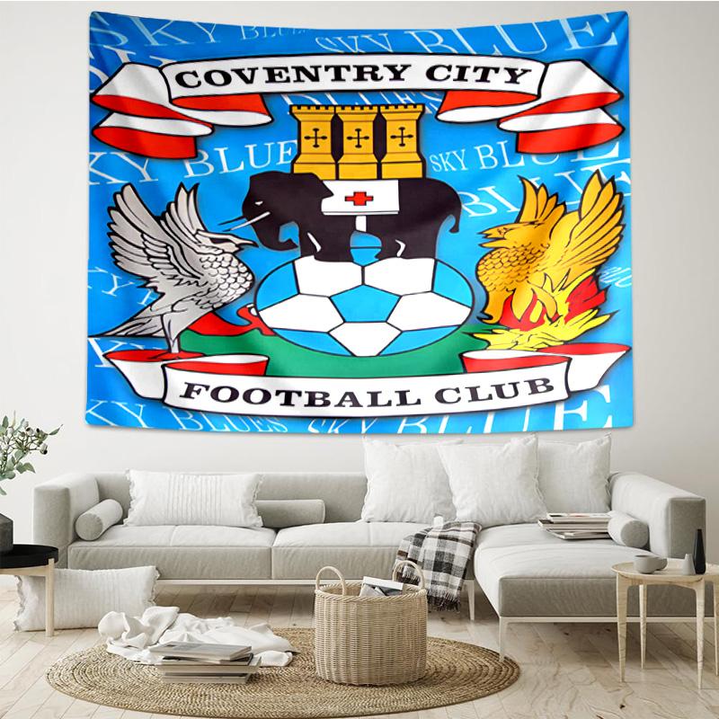 1PC Newcastle United Crest Printed Tapestry Room Decoration Wall Hanging for Living Room Bedroom, dormitory, Birthday and Christmas gifts