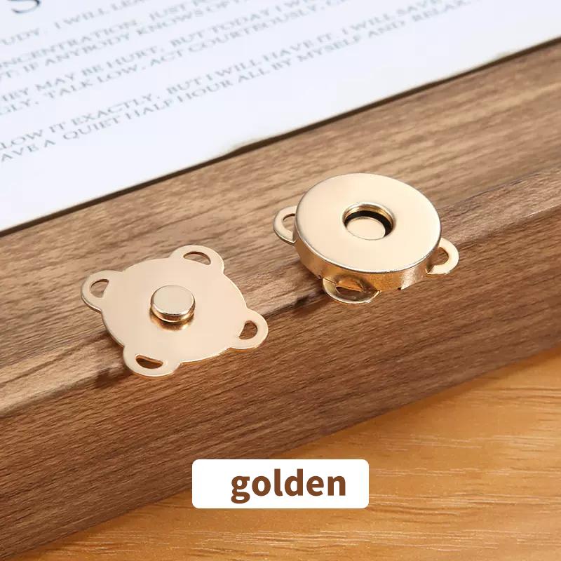 10 Sets Magnetic Snap Button Metal Plum Blossom Sew On Button Clasps Fasteners for Purses Handbag Clothes DIY Accessories