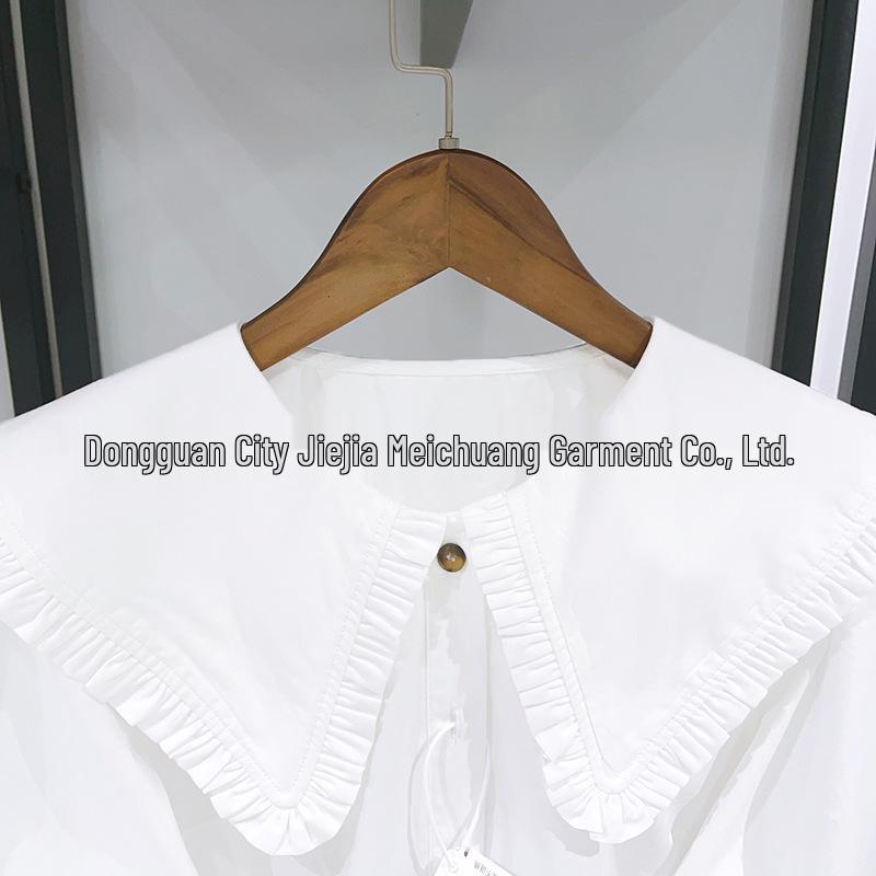 Nordic Niche 2026 Early Spring Doll Collar Ruffle Shirt 26067