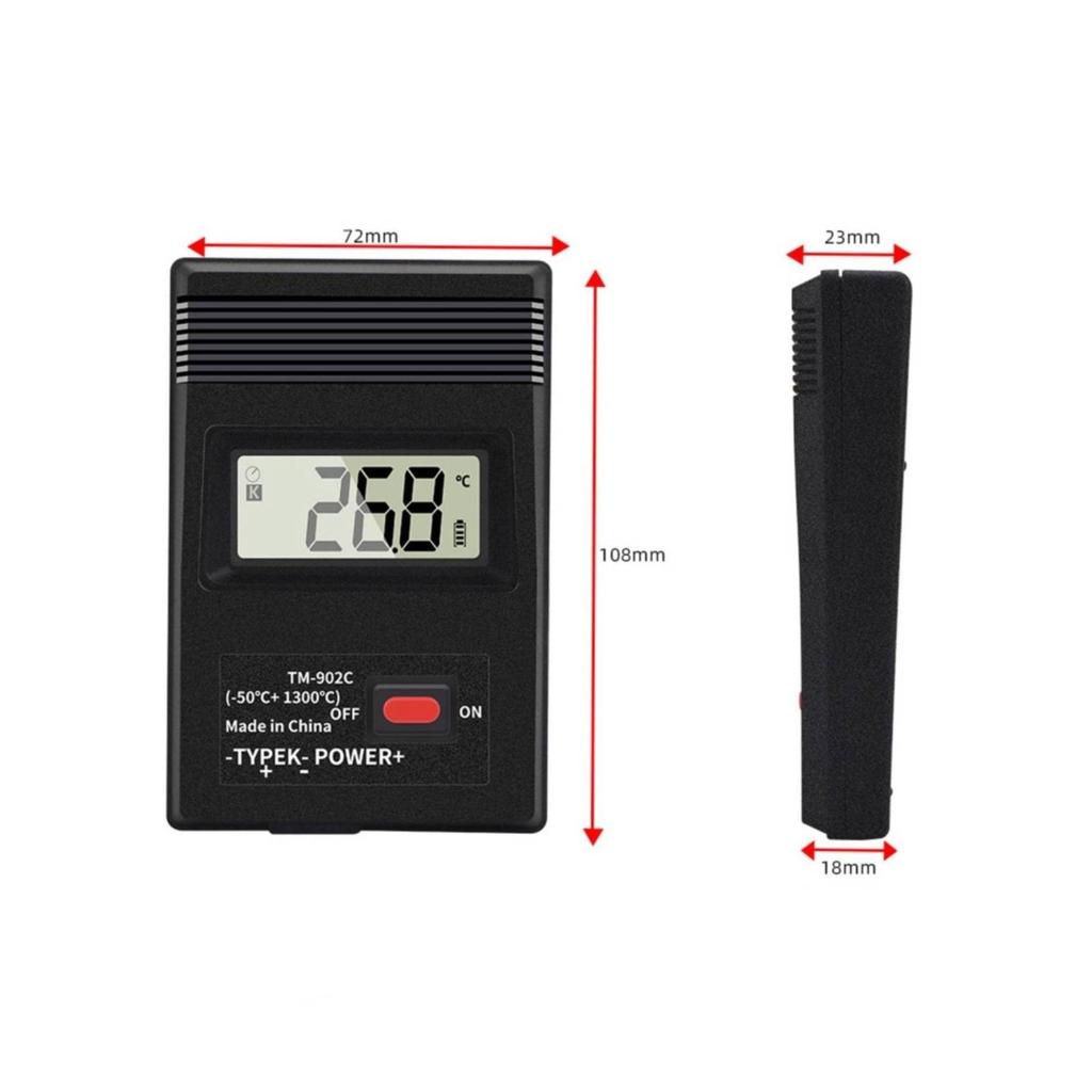 TM902C Temperature Meter Compact Type-K Thermocouple