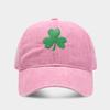 Gorra de Béisbol Verde Irlandés Pareja Retro Trébol Bordado Sombrero Protector Solar Hombres Mujeres Gorra de Pico Trendy Personalizada