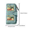 BEST CAT DAD EVER Long Zipper Wallet Large Capacity Card Holder Unisex Clutch Bag Fashionable Zipper Coin Purse Suitable For Daily Use Perfect Gift