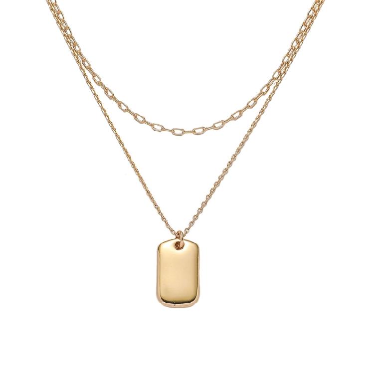 Elegant Mirror Pendant Necklace Trendy Mirror Finish Pendant Necklace Elegant Clavicle Chain For Men And Women