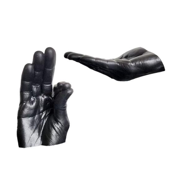 

1 пара статуэток рук Держатель для благовоний Смоляной курильница для благовоний Пепельница Декоративный чёрный