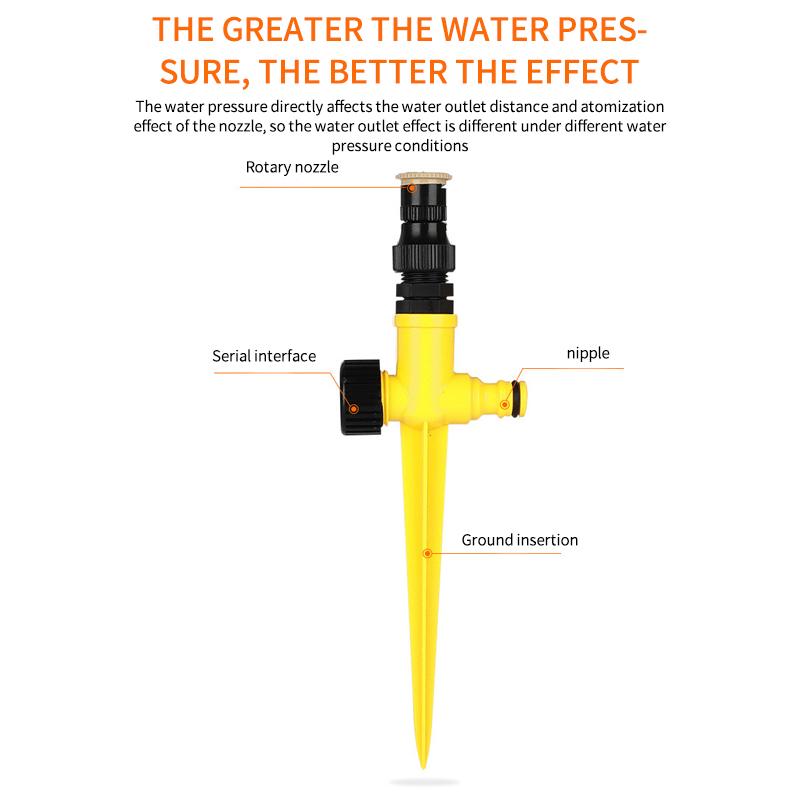 Pflanzen Garten Gemüsegarten Sprinkler Serie Stift Sprinkler Garten einstellbar Zerstäubung versenkter Sprinklerkopf Erdspieß Set