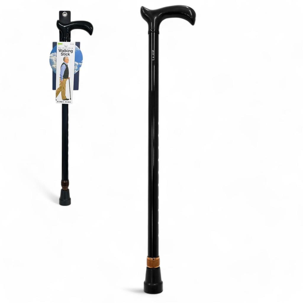 La-VIE Walking Stick, Lightweight, Adjustable Length, Non-Slip Rubber Feet, Stylish Walking Aid, Unisex, Model 3B-3189 [Genuine Manufacturer Product]