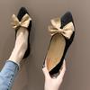 Mit Rock spitze einzelne Schuhe Damen Frühling und Sommer neu vielseitig Internet-Berühmtheit flache Schleife ein Pedal Doudou Schuhe
