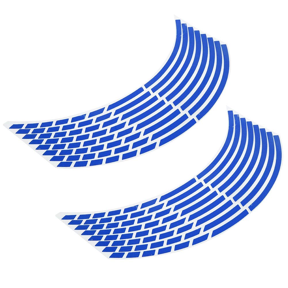 16 τεμ. Αυτοκόλλητα Τροχών Αυτοκόλλητα Ζαντών Μοτοσυκλέτας Υλικό PET Μήκος 34cm Πλάτος 0,8cm Αδιάβροχα